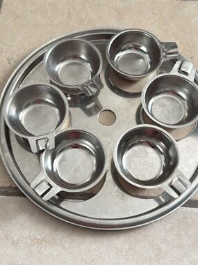 Wolfgang puck stainless steel 10”egg poacher pan insert